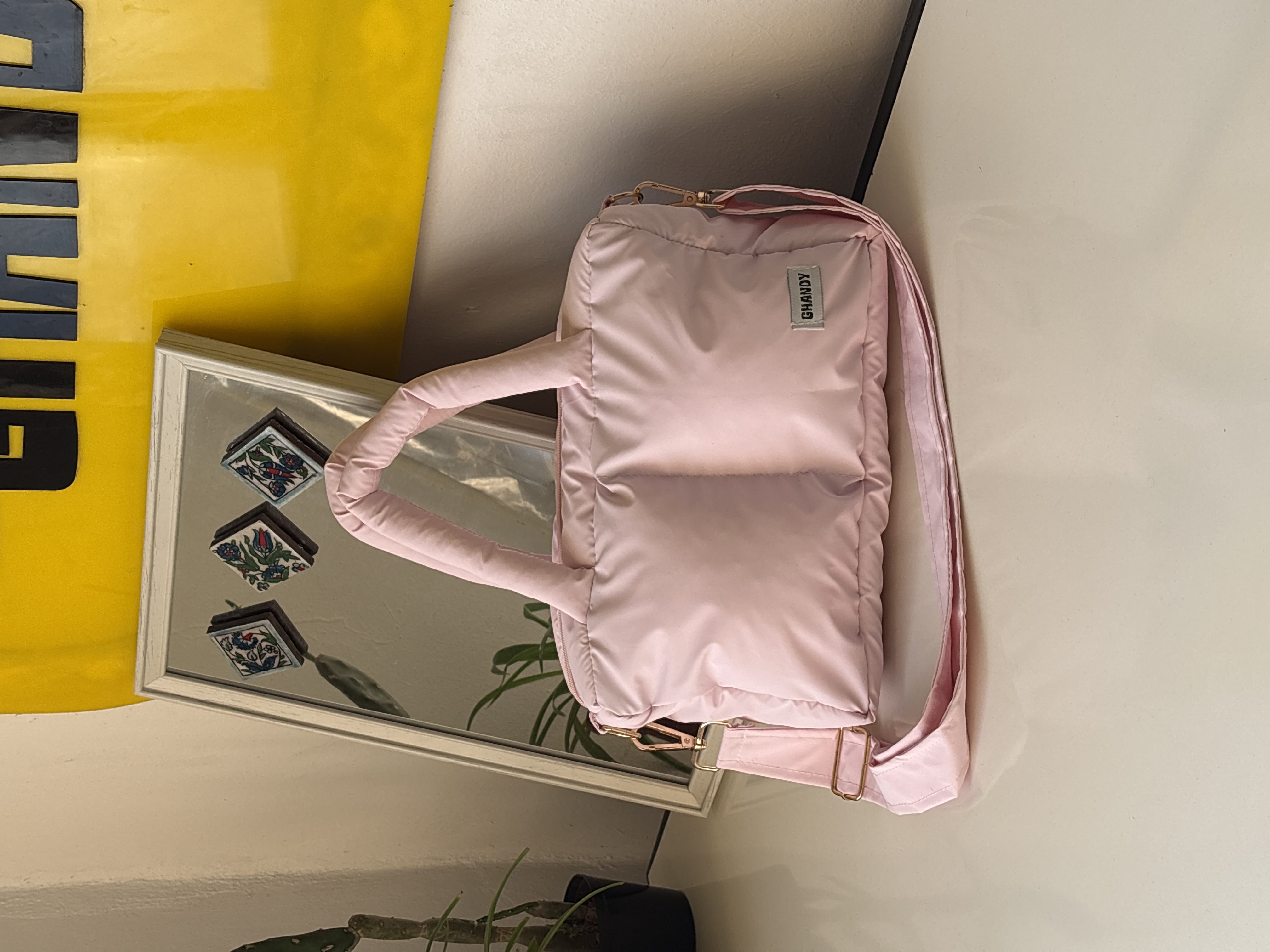 حقيبة مربعات - روز